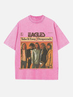 Eagles Print Round Neck T-shirt