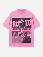 Juice WRLD Print Round Neck T-shirt