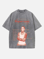 Eminem Print Round Neck T-shirt