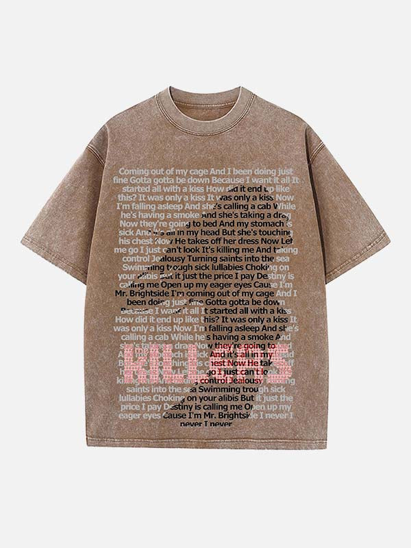 The Killers Print Round Neck T-shirt