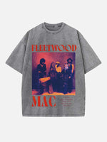 Fleetwood Mac Print Round Neck T-shirt