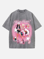 Aespa Print Round Neck T-shirt