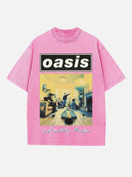 Oasis Print Round Neck T-shirt