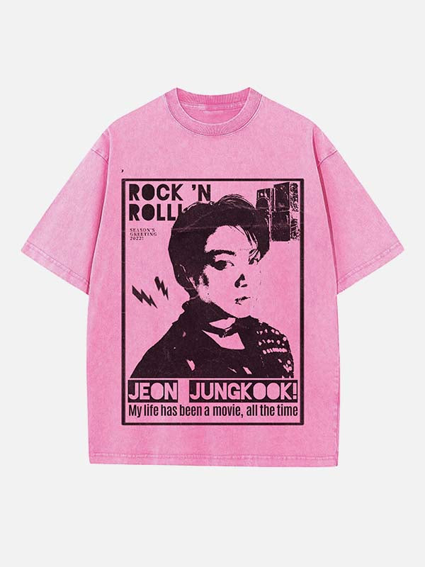 BTS Print Round Neck T-shirt