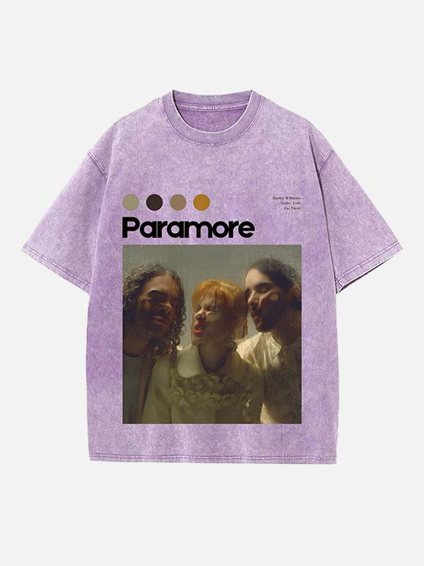 Paramore Print Round Neck T-shirt