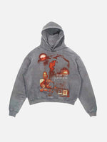 Ariana Grande Print Slant Pockets Hoodie