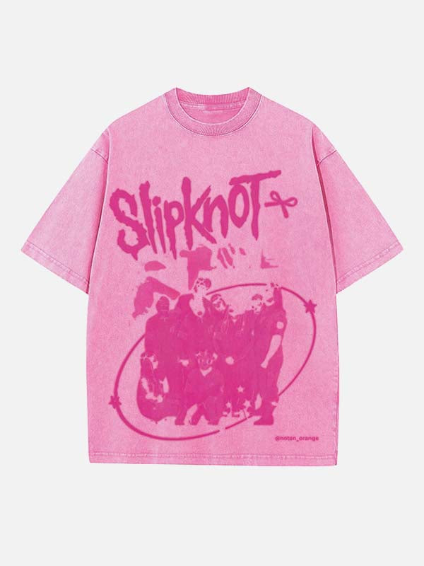 Slipknot Print Round Neck T-shirt