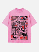 Arctic Monkeys Print Round Neck T-shirt