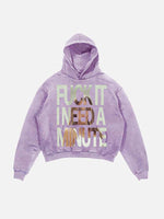 Tate McRae Print Slant Pockets Hoodie