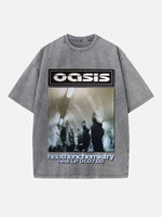 Oasis Print Round Neck T-shirt
