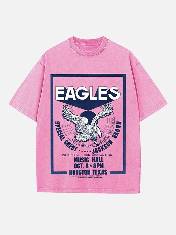 Eagles Print Round Neck T-shirt