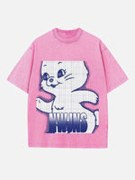 NewJeans Print Round Neck T-shirt