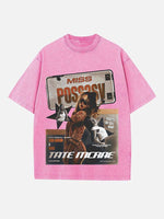 Tate McRae Print Round Neck T-shirt