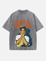 SZA Print Round Neck T-shirt