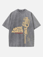 Arctic Monkeys Print Round Neck T-shirt