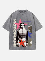 Rosalía Print Round Neck T-shirt