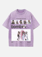 ILLIT Print Round Neck T-shirt