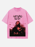 Juice WRLD Print Round Neck T-shirt