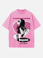 Madison Beer Print Round Neck T-shirt