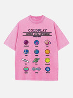 Coldplay Print Round Neck T-shirt