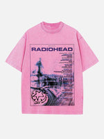 Radiohead Print Round Neck T-shirt