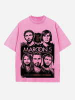 Maroon 5 Print Round Neck T-shirt