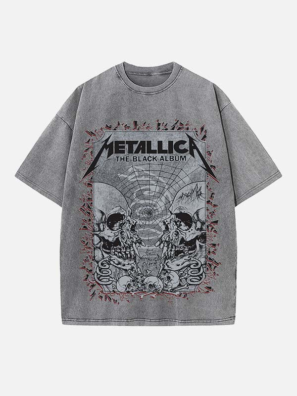 Metallica Print Round Neck T-shirt