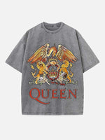 Queen Print Round Neck T-shirt