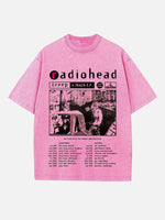 Radiohead Print Round Neck T-shirt