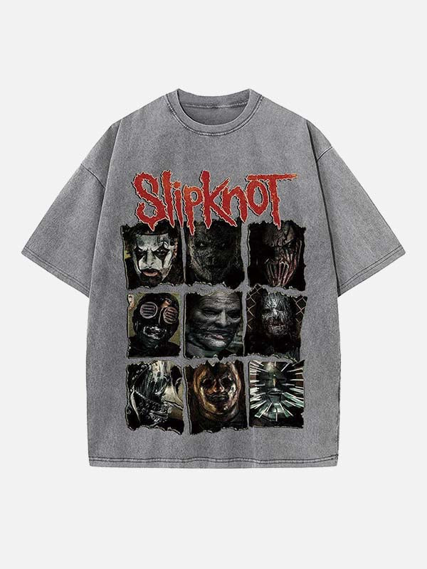 Slipknot Print Round Neck T-shirt