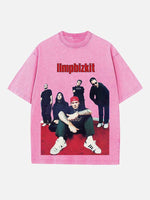 Limp Bizkit Print Round Neck T-shirt