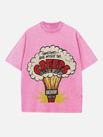 Green Day Print Round Neck T-shirt