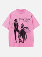 Fleetwood Mac Print Round Neck T-shirt