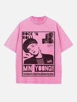 BTS Print Round Neck T-shirt