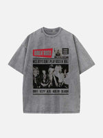 GUNS N' ROSES Print Round Neck T-shirt
