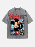 Slipknot Print Round Neck T-shirt
