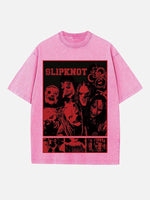 Slipknot Print Round Neck T-shirt