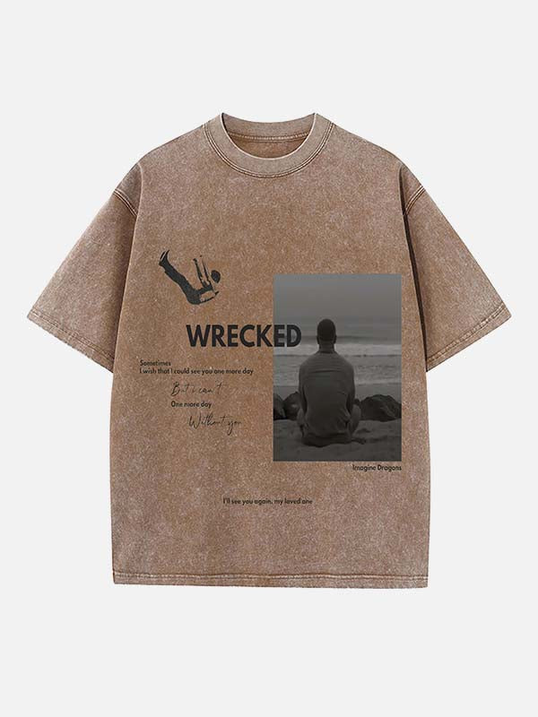 Imagine Dragons Print Round Neck T-shirt