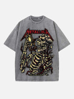 Metallica Print Round Neck T-shirt