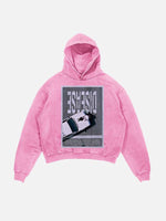 Lady Gaga Print Slant Pockets Hoodie