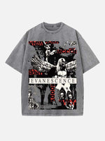Evanescence Print Round Neck T-shirt