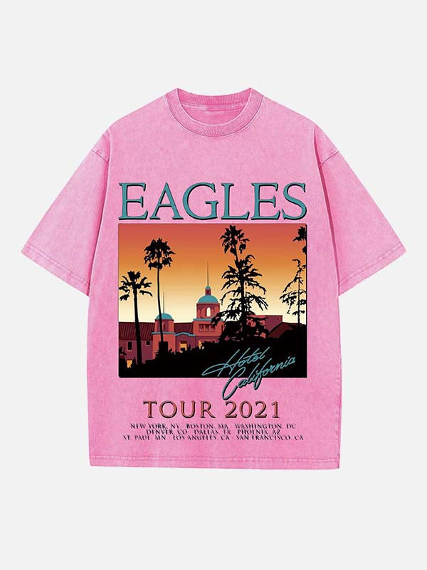Eagles Print Round Neck T-shirt