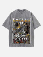 Eagles Print Round Neck T-shirt