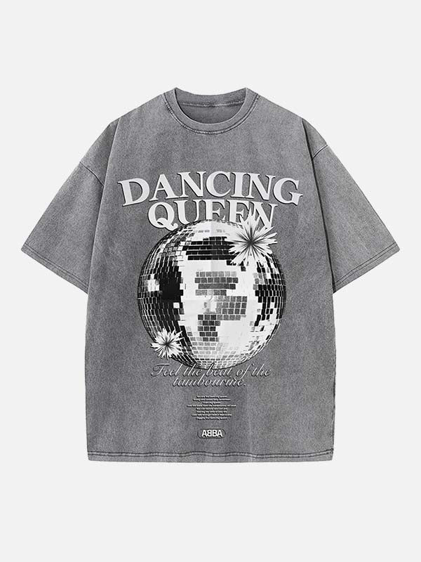 ABBA Print Round Neck T-shirt