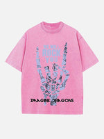 Imagine Dragons Print Round Neck T-shirt
