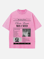 Olivia Dean Print Round Neck T-shirt