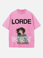 Lorde Print Round Neck T-shirt