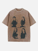 Madison Beer Print Round Neck T-shirt