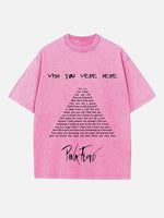 Pink Floyd Print Round Neck T-shirt