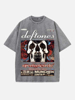 Deftones Print Round Neck T-shirt
